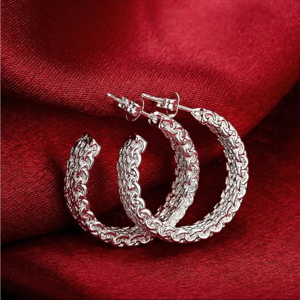 65. NEW Popular fine 925 Sterling Silver charms stud Earring